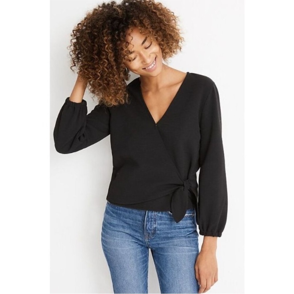 Madewell Texture and Thread Wrap Top